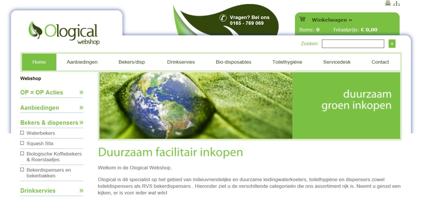 Onze webshop
