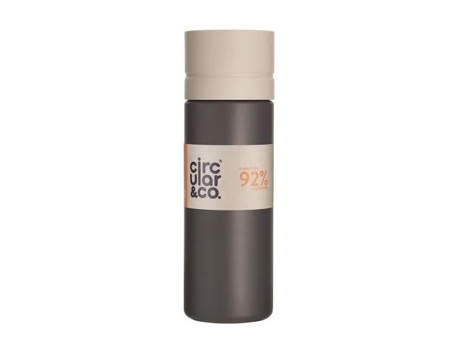 Circular Bottle Antraciet / Wit